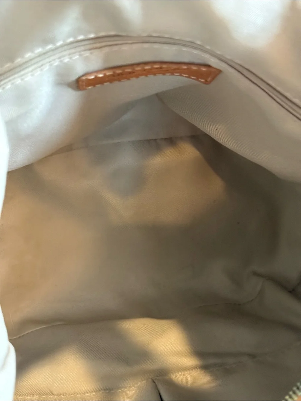 American Leather Co Tan Pebbled Leather Hobo Shoulder Bag Soft Slouch Zip Purse